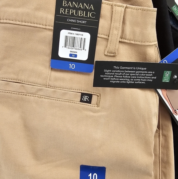 Banana Republic Flat-Front Chino Short Size 10 - Picture 6 of 6